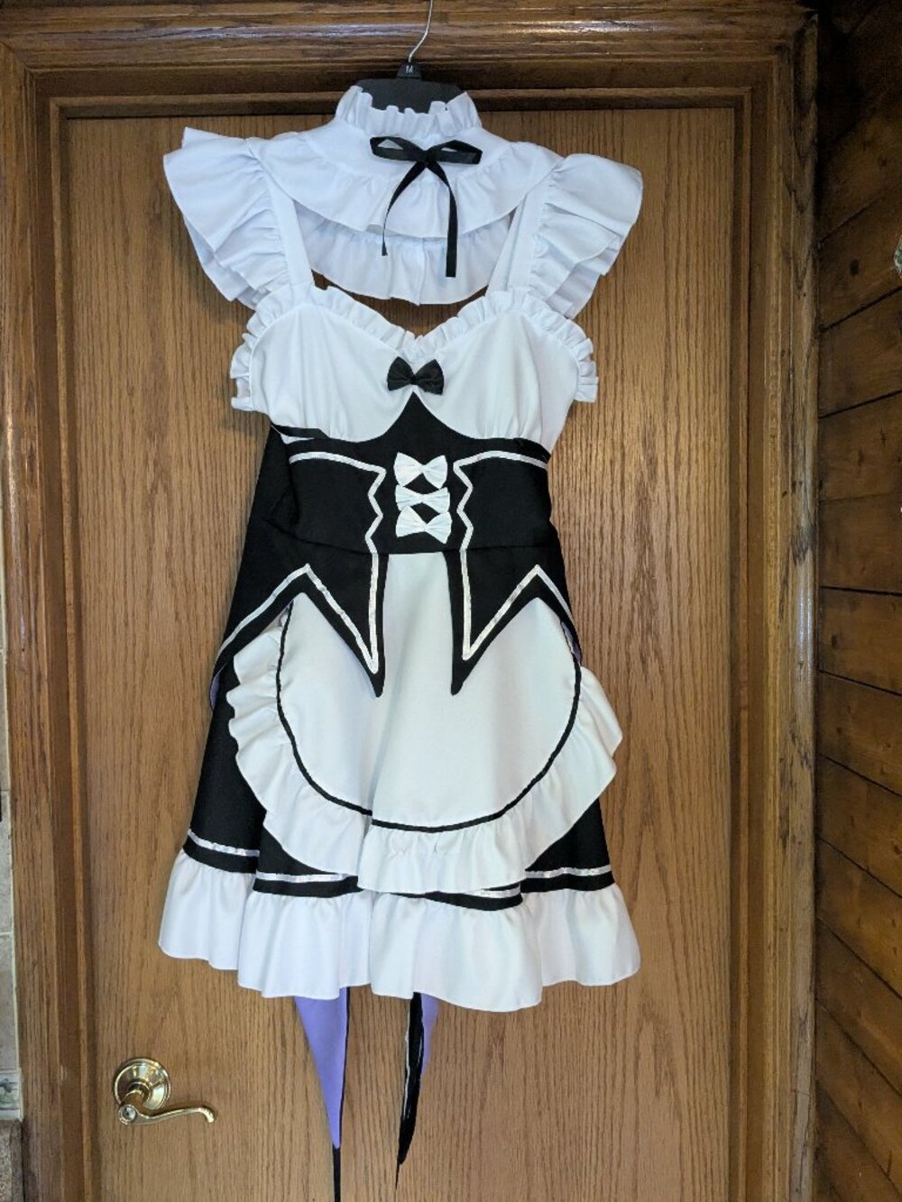 Like New Rem/Ram Maid Cosplay Outfit SMALL – Includes Accessories